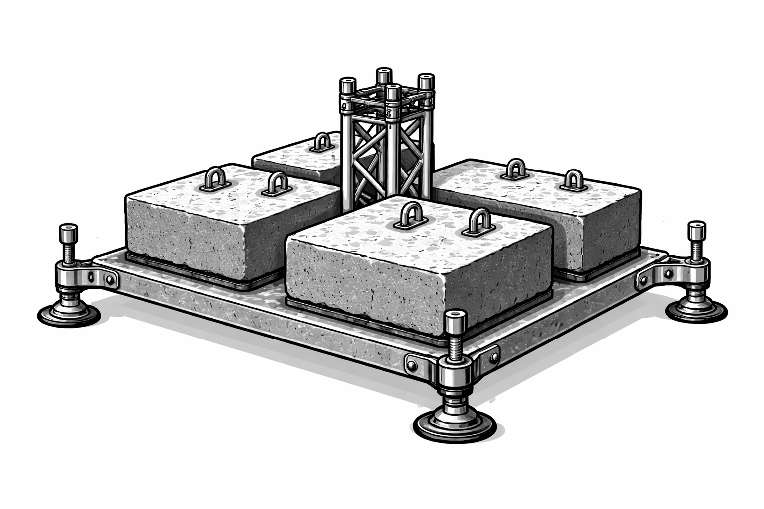 Eurotruss Ballast Base verzinkt