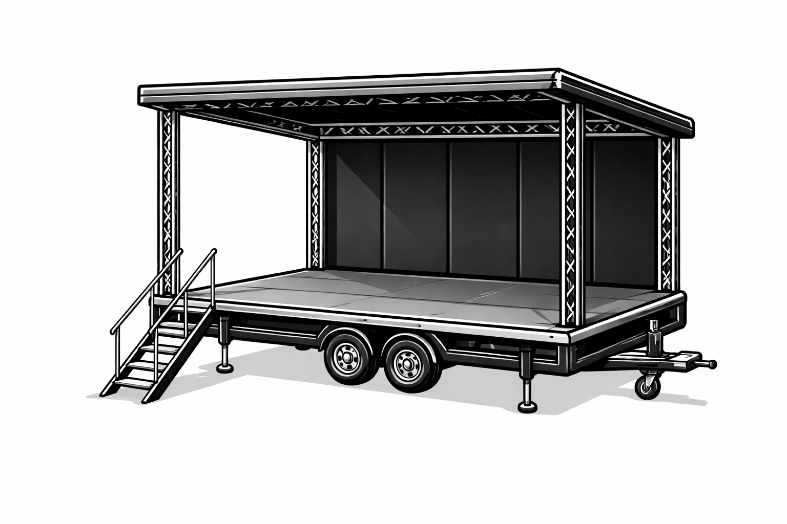 Trailer Stage 6x4m